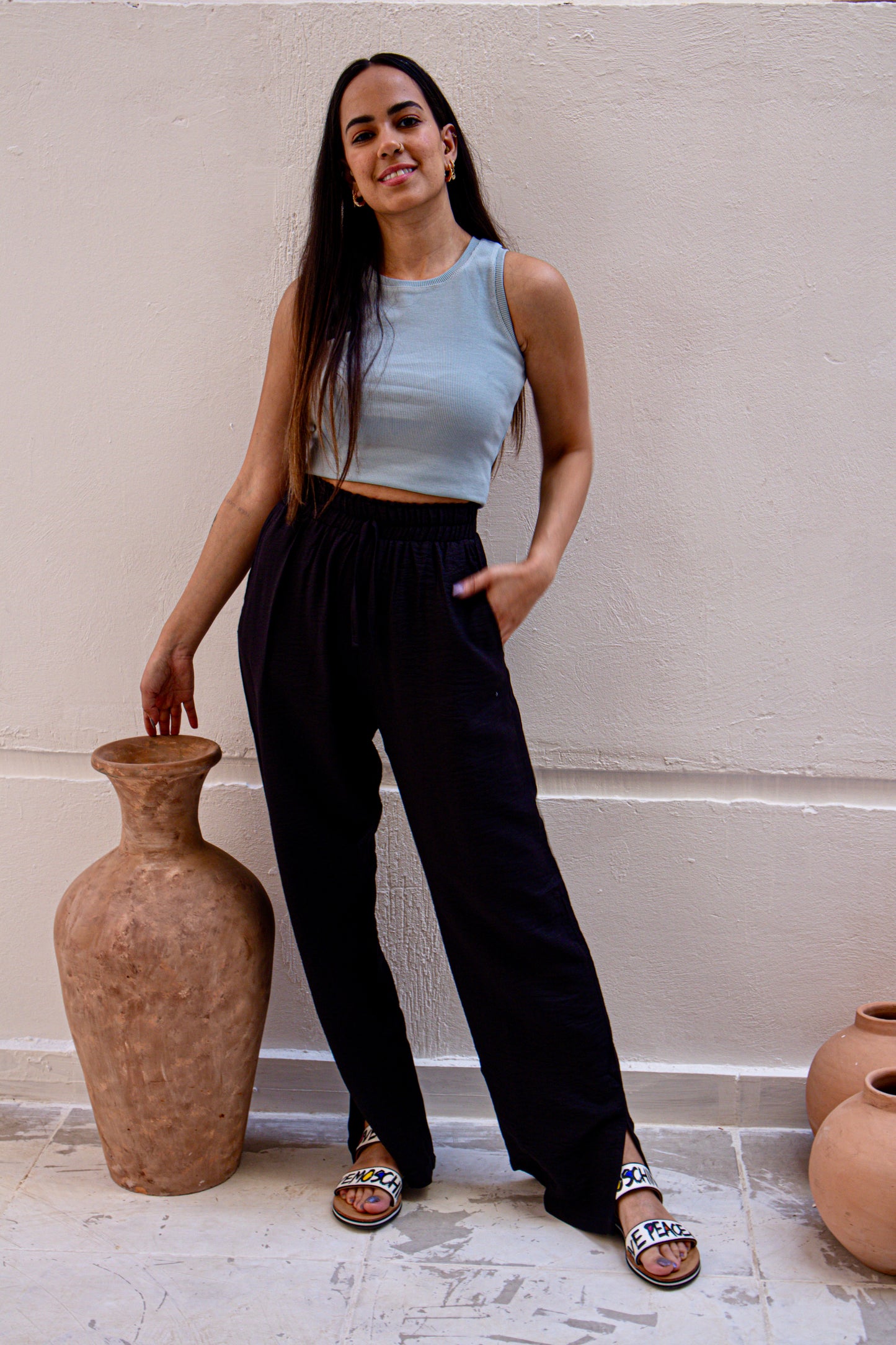 Black Linen Pants