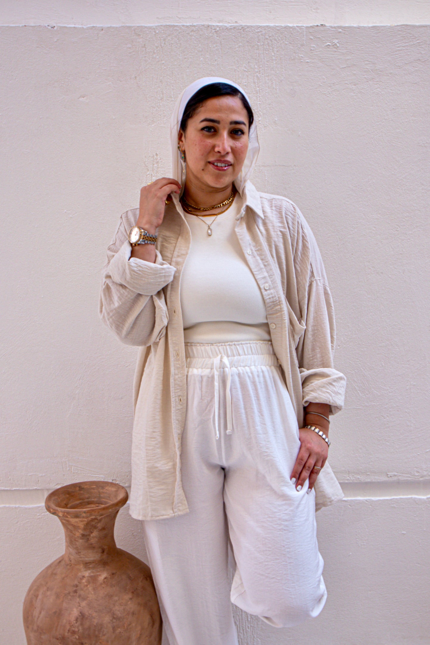 White Linen Pants