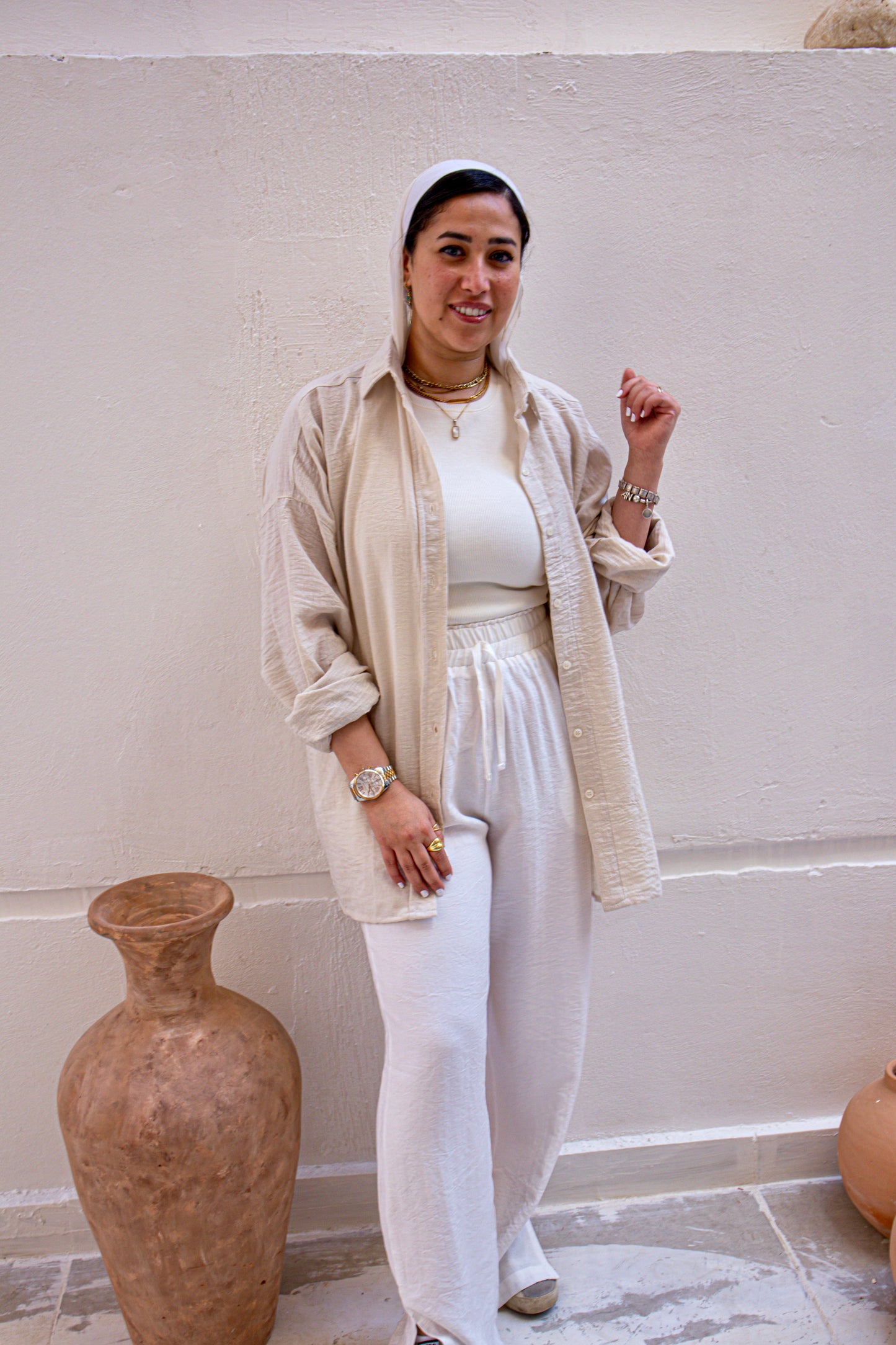 White Linen Pants