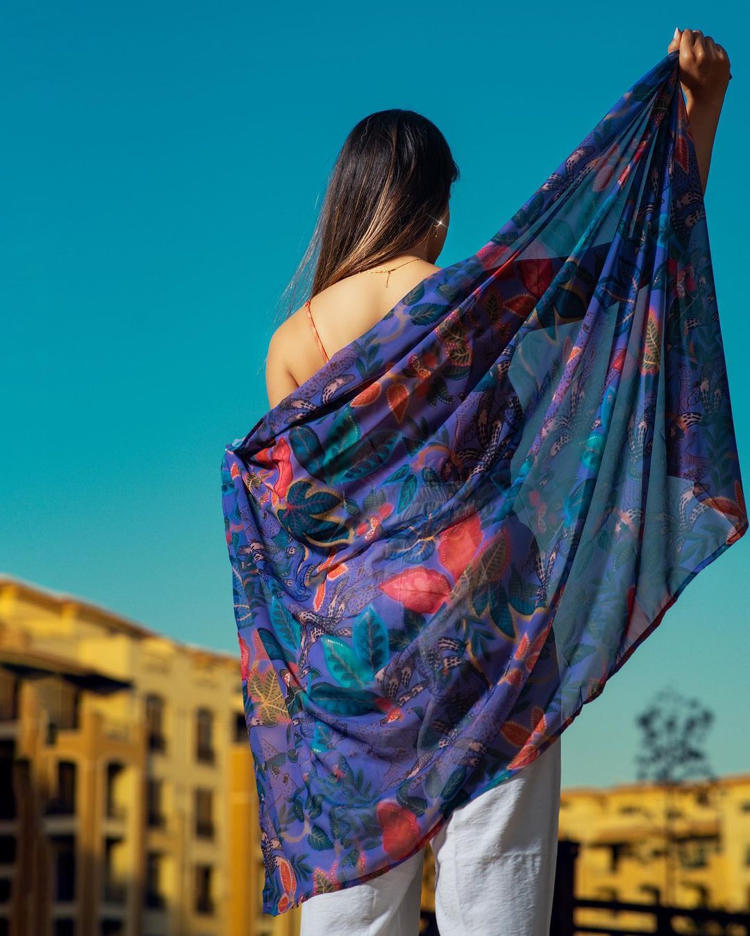Purple Meadow Cover Up