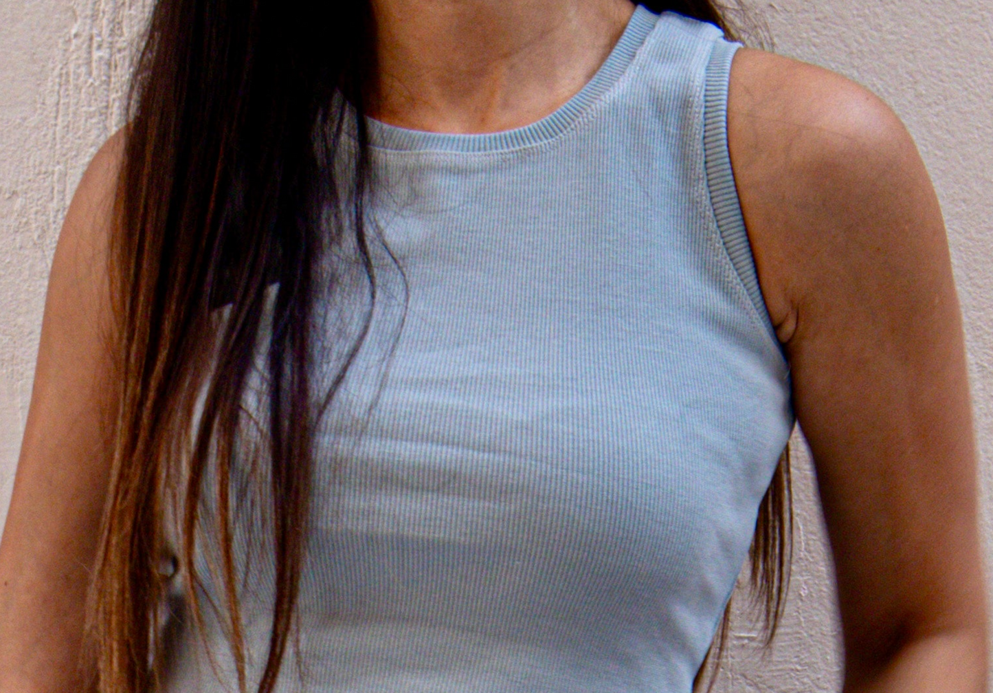 Greyish Blue Tank Top