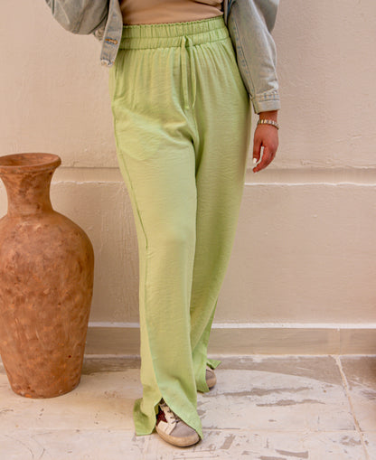 Mint Green Linen Pants